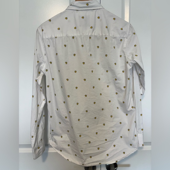 The Souled Store White Beer Print Button Down Shirt Men’s S - Picture 3 of 9